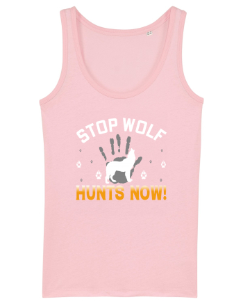 Stop Wolf Hunts Now Cotton Pink