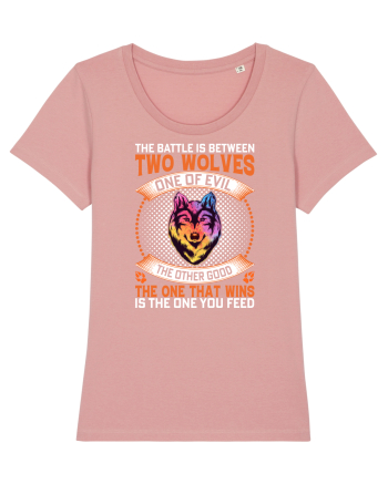 The Battle Is Between Two Wolves.. One Of Evil The Other Good Canyon Pink