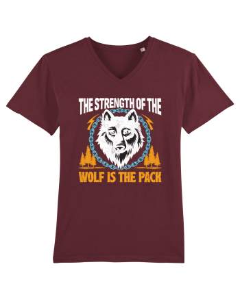 The Strength of the Wolf is the Pack Burgundy