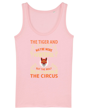 The Tiger And The Lion Maybe More Powerful Cotton Pink