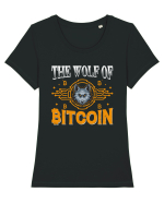 The Wolf Of Bitcoin Tricou mânecă scurtă guler larg fitted Damă Expresser