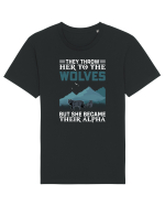 They throw her to the wolves but she became their alfa Tricou mânecă scurtă Unisex Rocker