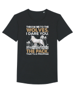 Throw me to the wolves Tricou mânecă scurtă guler larg Bărbat Skater