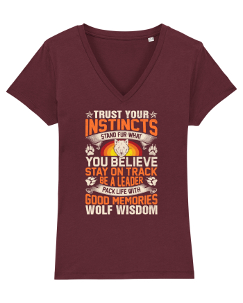 Trust Your Instincts Burgundy