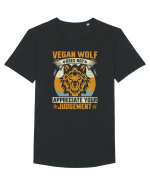 Vegan Wolf Does Not Appreciate Your Judgement Tricou mânecă scurtă guler larg Bărbat Skater