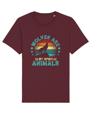 Wolves are my spirit animals Burgundy