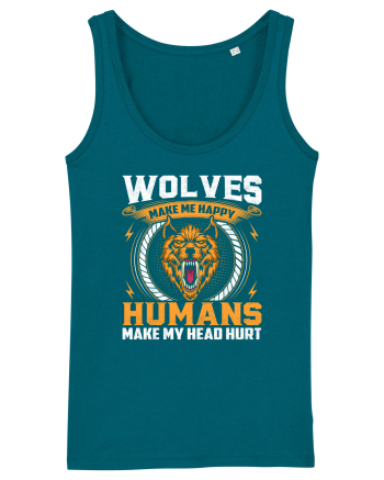 Wolves Make Me Happy Humans Make Me Head Hurt Ocean Depth