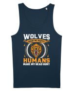 Wolves Make Me Happy Humans Make Me Head Hurt Maiou Bărbat Runs