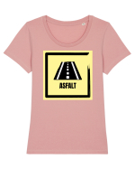 Asfalt - Drumuri bune! Tricou mânecă scurtă guler larg fitted Damă Expresser