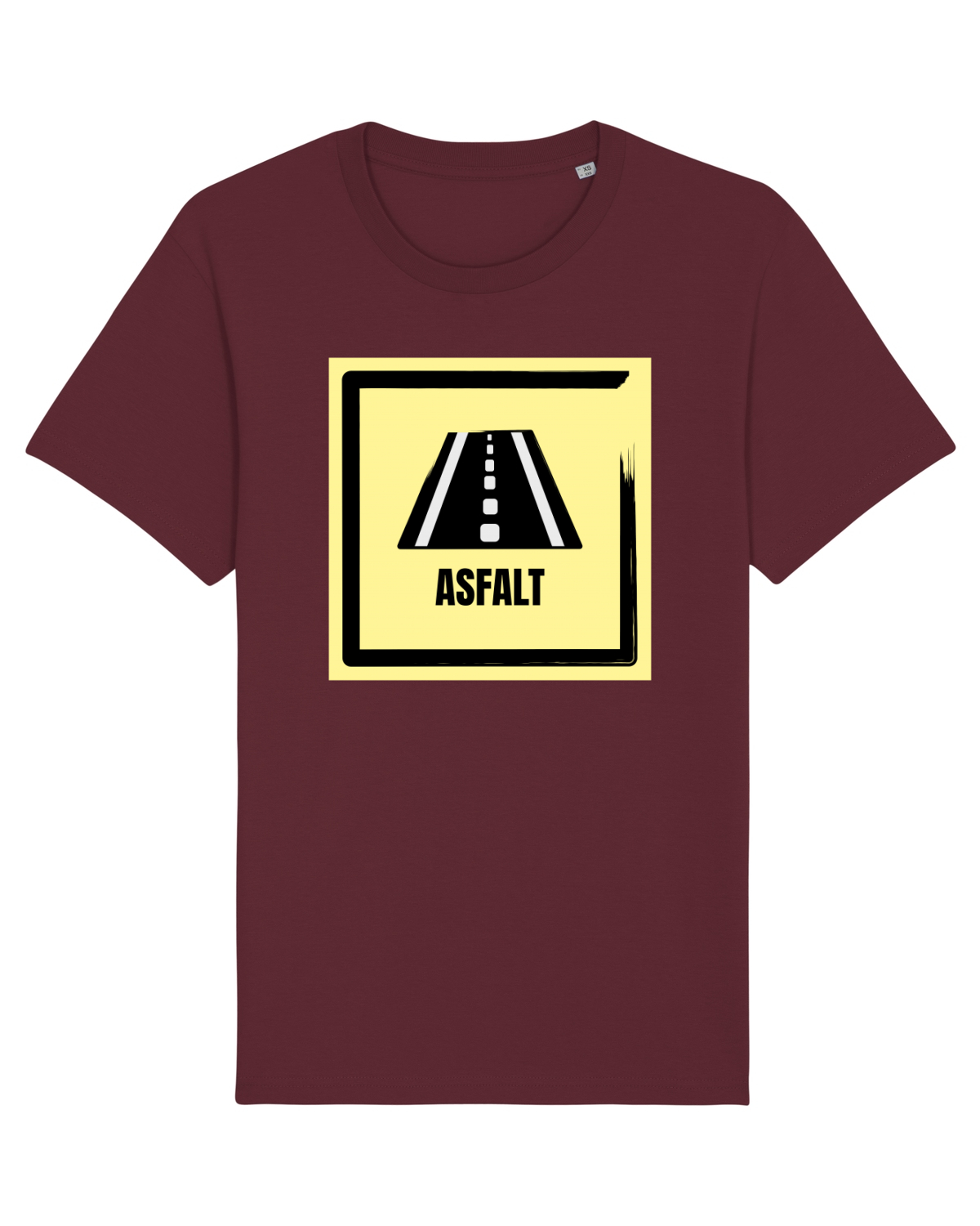 Tricou mânecă scurtă Unisex Rocker Burgundy