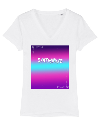 Synthwave Neon 80's White