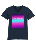 Synthwave Neon 80's Tricou mânecă scurtă guler V Bărbat Presenter