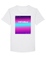 Synthwave Neon 80's Tricou mânecă scurtă guler larg Bărbat Skater