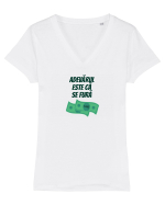 Adevărul este că se fură Tricou mânecă scurtă guler V Damă Evoker