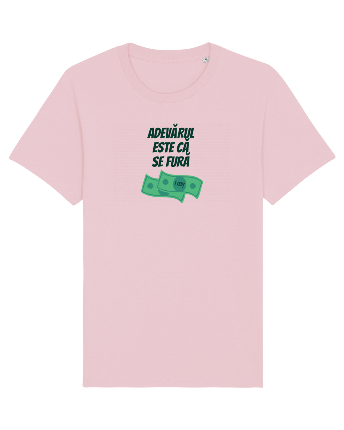 Tricou mânecă scurtă Unisex Rocker Cotton Pink