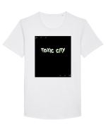 Toxic City Tricou mânecă scurtă guler larg Bărbat Skater