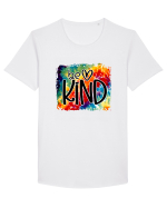 Be Kind  Tricou mânecă scurtă guler larg Bărbat Skater
