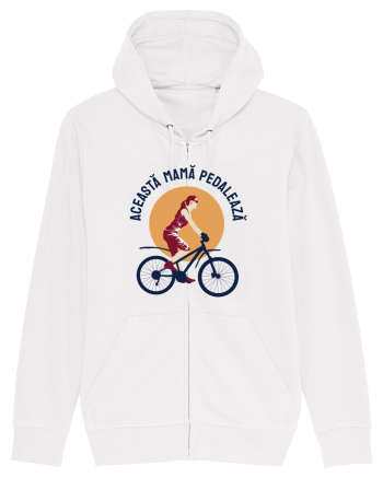 Aceasta mamă pedalează White