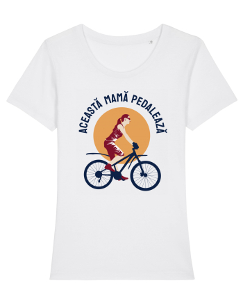 Aceasta mamă pedalează White