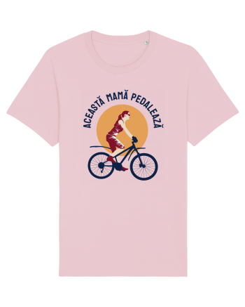 Aceasta mamă pedalează Cotton Pink