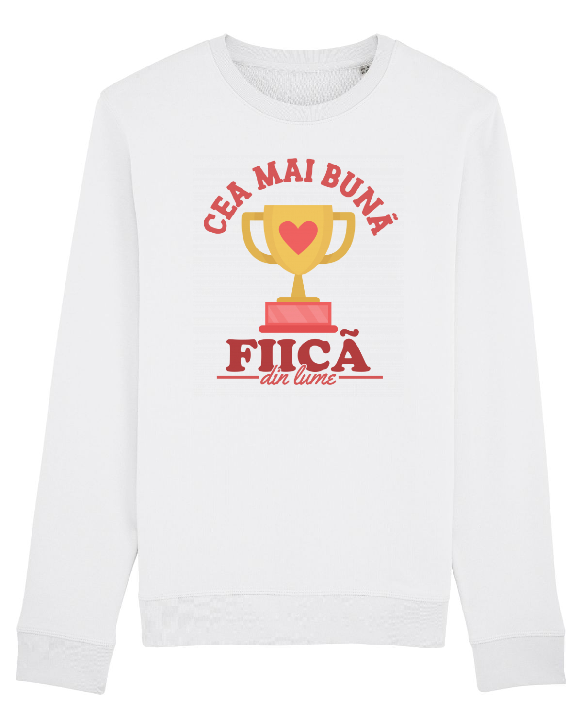 Bluză mânecă lungă Unisex Rise White