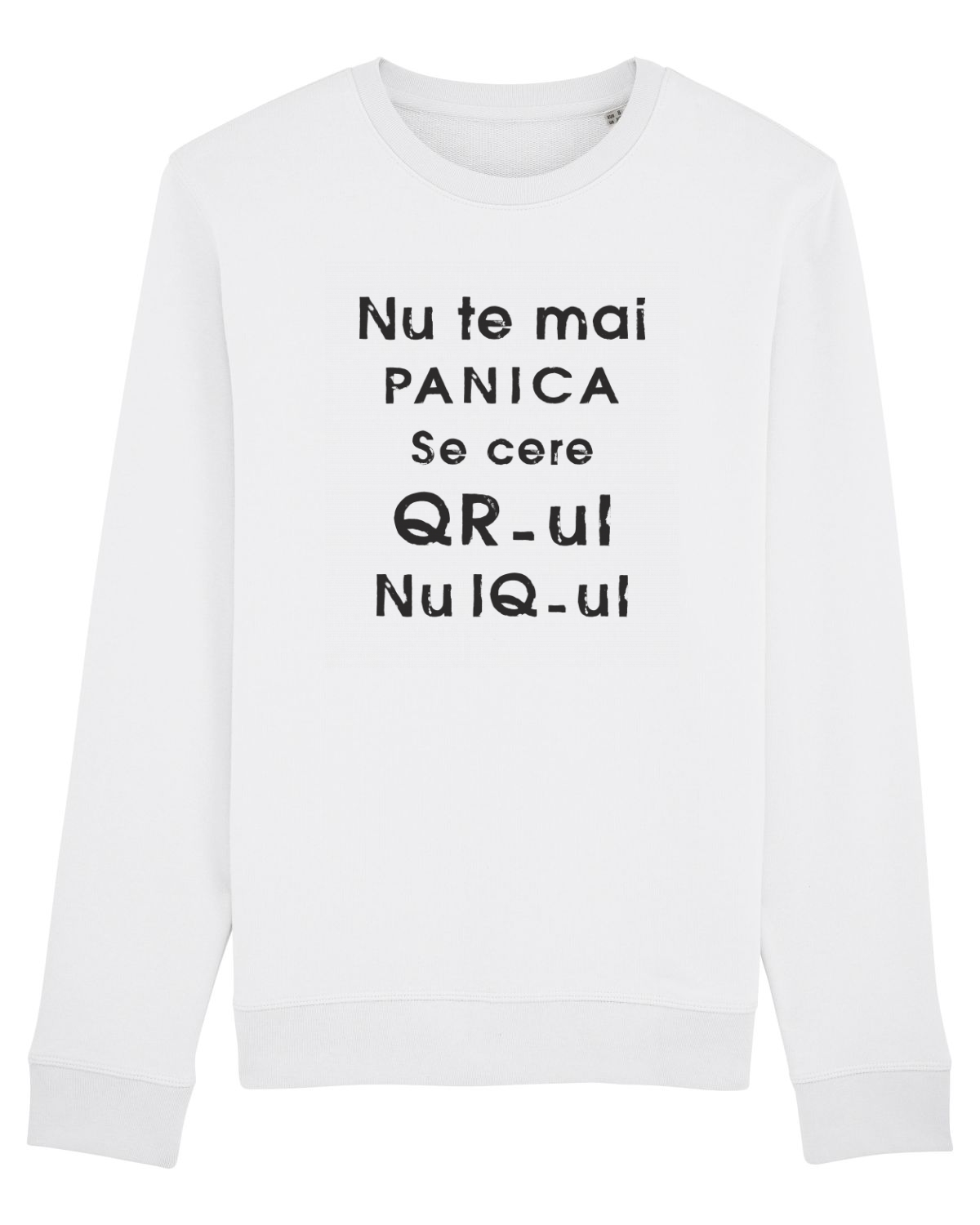 Bluză mânecă lungă Unisex Rise White