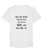 Cod QR - black Tricou mânecă scurtă guler larg Bărbat Skater