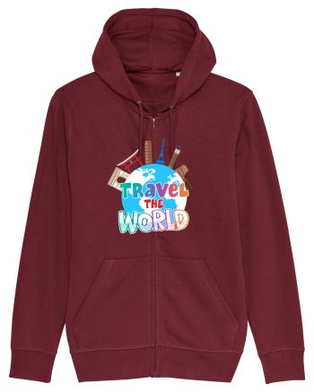 Travel the World Burgundy