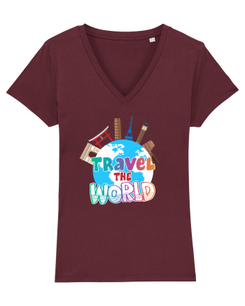 Travel the World Burgundy