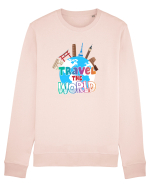 Travel the World Bluză mânecă lungă Unisex Rise