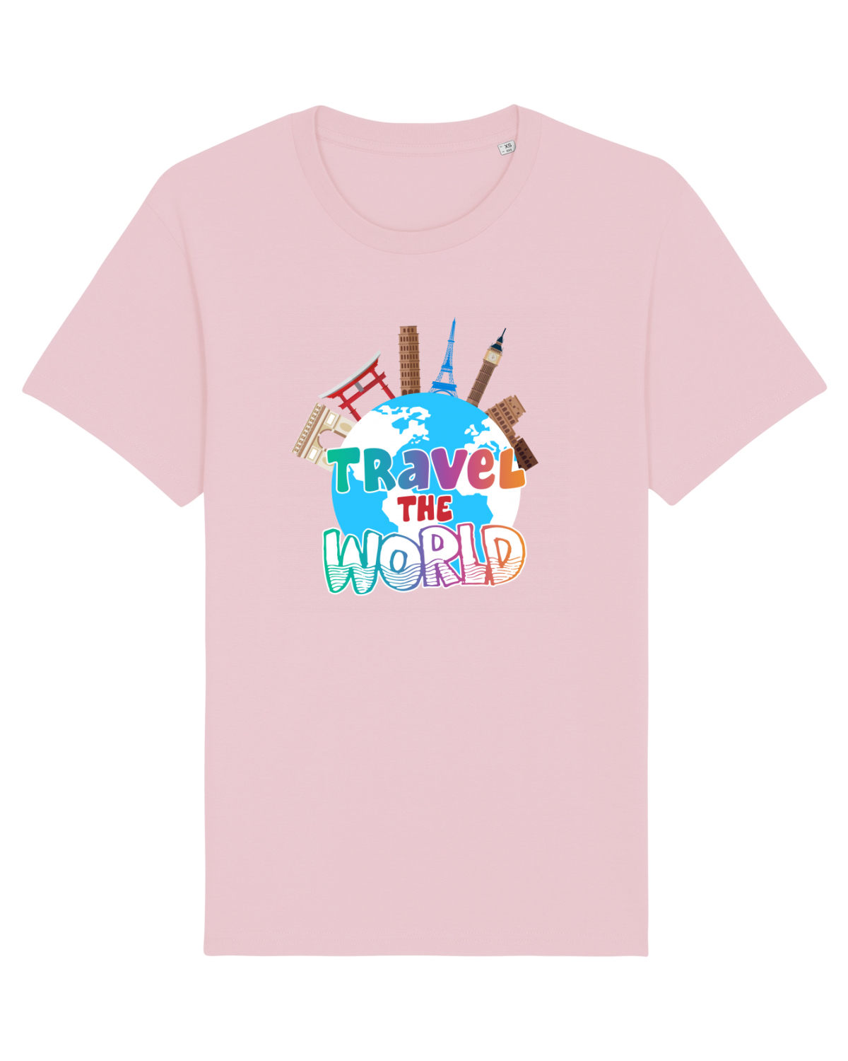 Tricou mânecă scurtă Unisex Rocker Cotton Pink