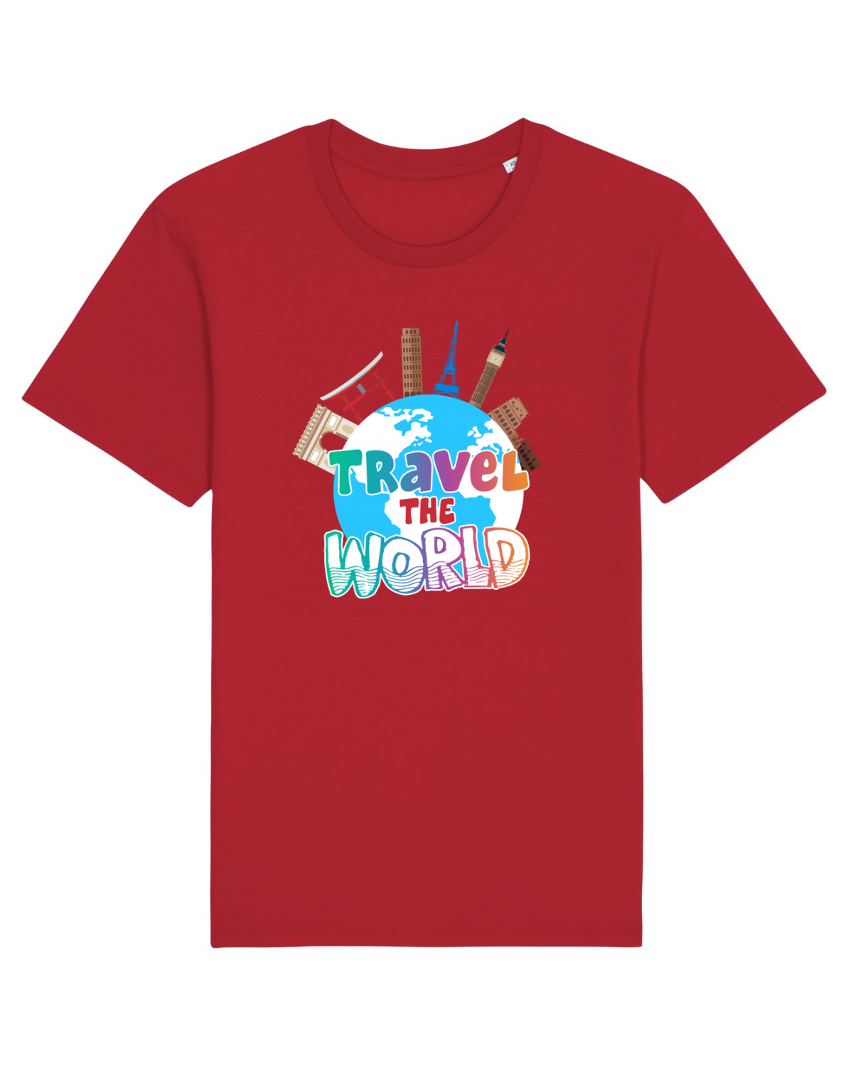 Tricou mânecă scurtă Unisex Rocker Red