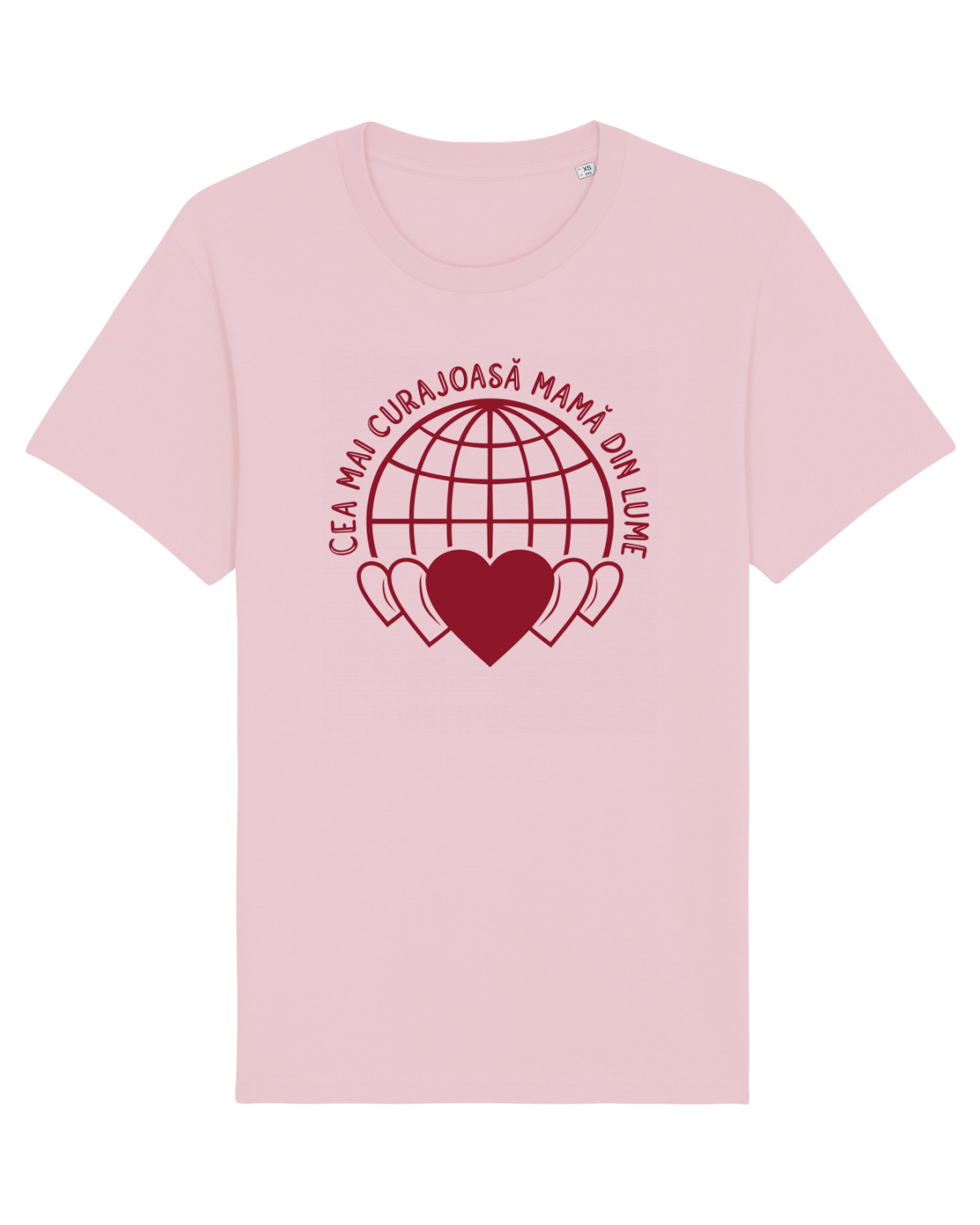 Tricou mânecă scurtă Unisex Rocker Cotton Pink