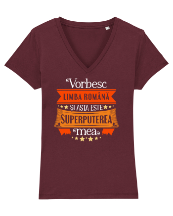Vorbesc limba română Burgundy