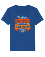 Vorbesc limba română Tricou mânecă scurtă  Copii Mini Creator