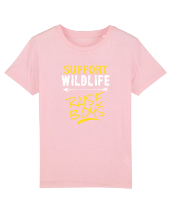 Wildlife and Raising boys Cotton Pink
