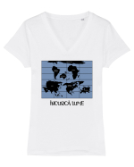 Încurcă lume Tricou mânecă scurtă guler V Damă Evoker