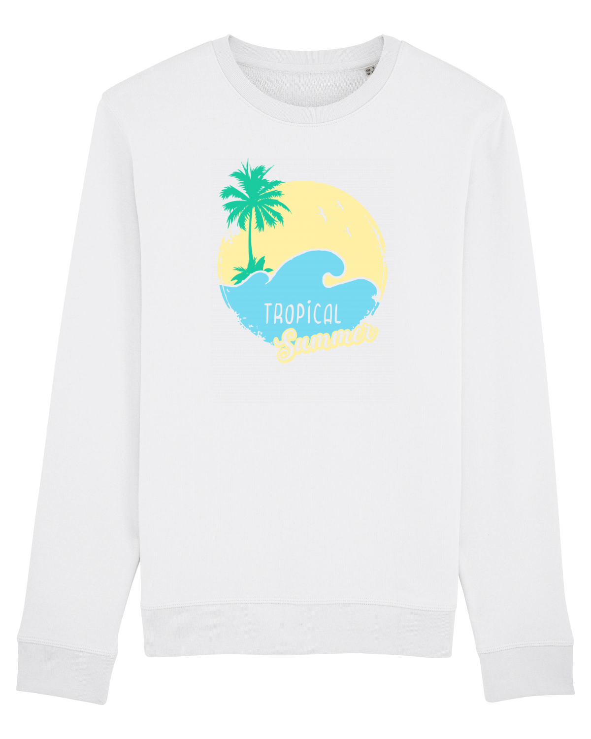 Bluză mânecă lungă Unisex Rise White