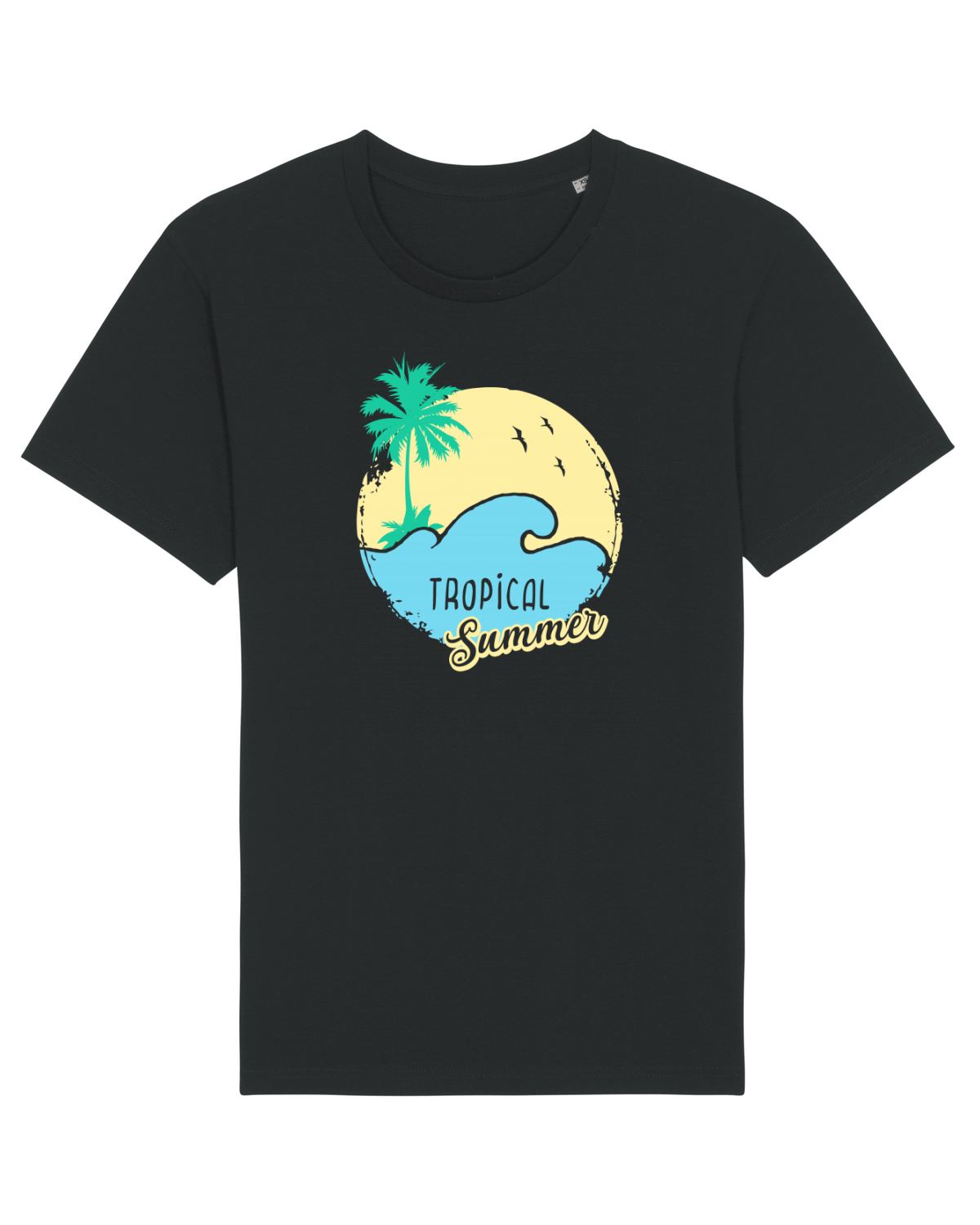 Tricou mânecă scurtă Unisex Rocker Black