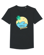 Tropical Summer Tricou mânecă scurtă guler larg Bărbat Skater