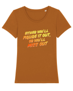 Miss it out Tricou mânecă scurtă guler larg fitted Damă Expresser