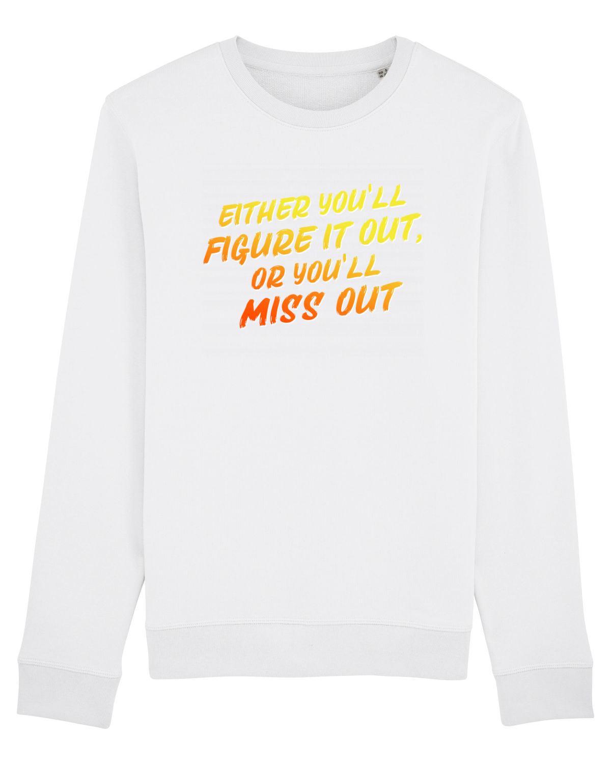 Bluză mânecă lungă Unisex Rise White