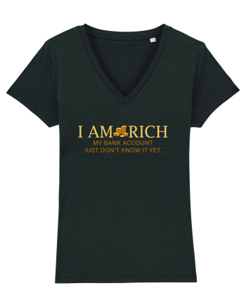 I AM RICH Black