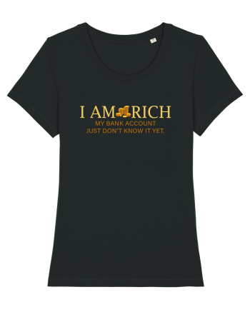 I AM RICH Black