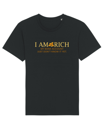 I AM RICH Black