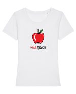 MĂRțișor Tricou mânecă scurtă guler larg fitted Damă Expresser
