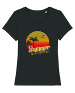 Summer Tricou mânecă scurtă guler larg fitted Damă Expresser
