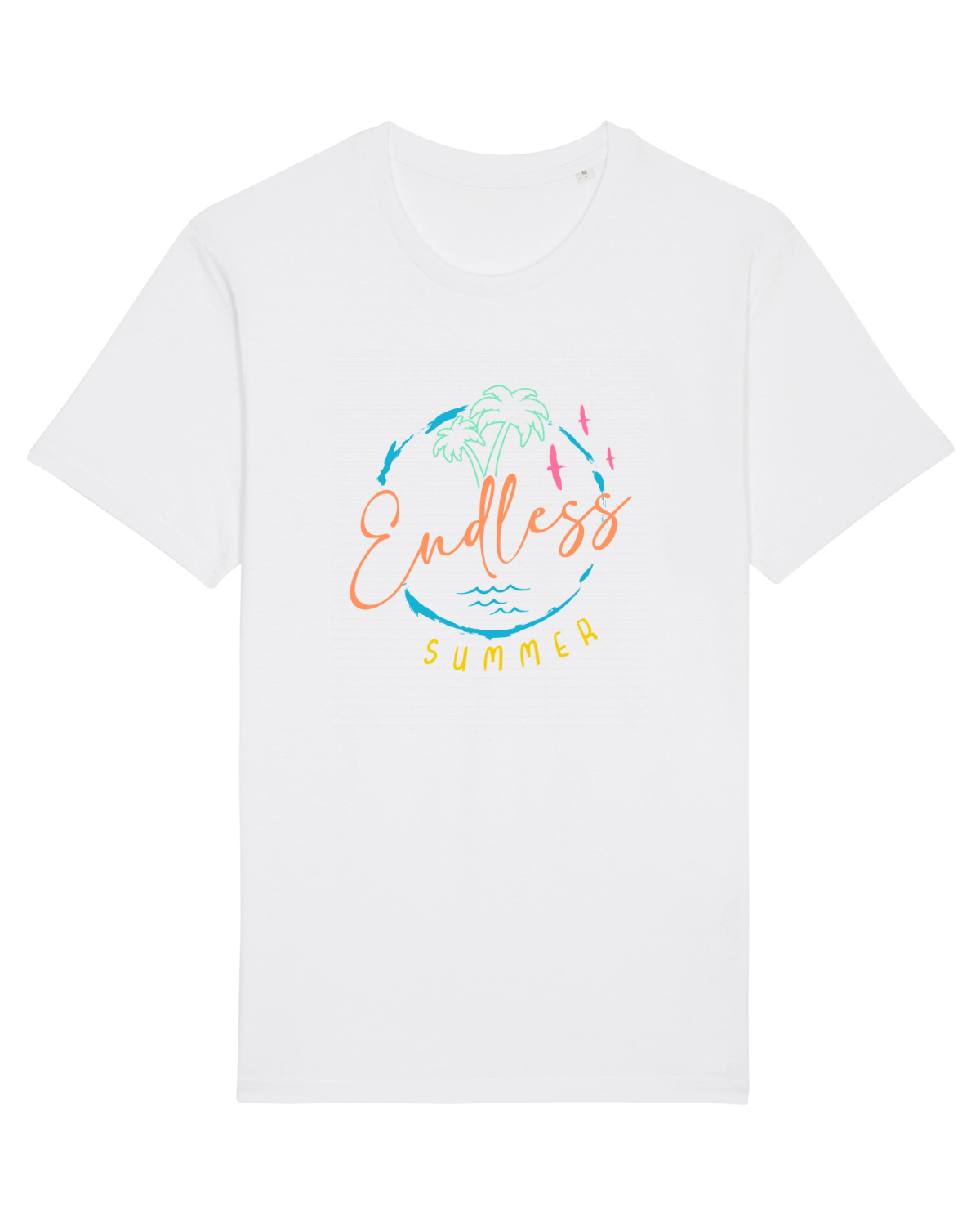Tricou mânecă scurtă Unisex Rocker White
