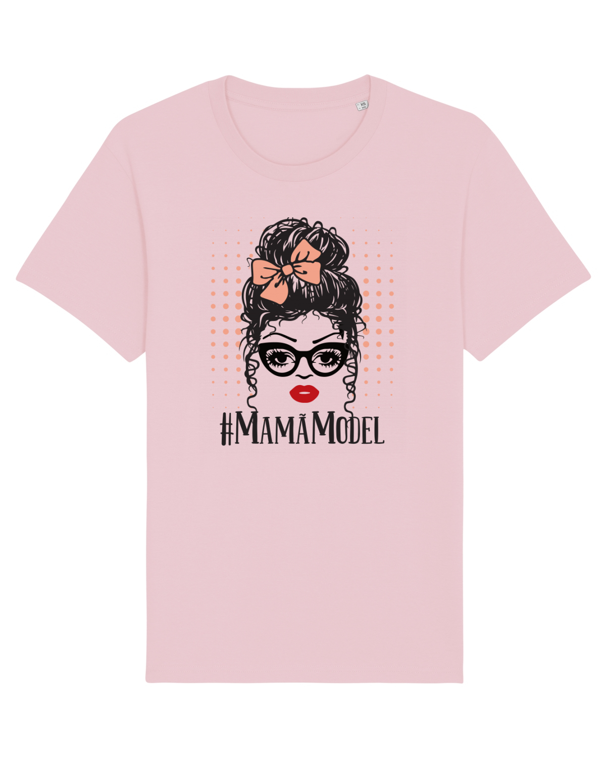 Tricou mânecă scurtă Unisex Rocker Cotton Pink