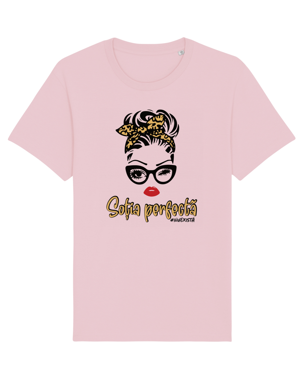Tricou mânecă scurtă Unisex Rocker Cotton Pink